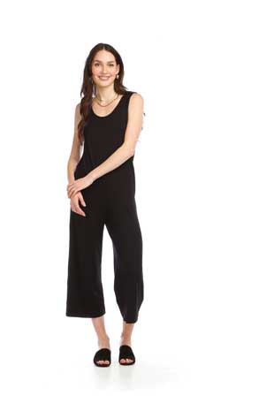 PP-14807 - STRETCH BAMBOO JUMPSUIT WITH POCKETS - Colors: BLACK, SAGE - Available Sizes:XS-XXL - Catalog Page:75 